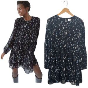 Aritzia Wilfred Daydreamer Dark Floral Mini Dress